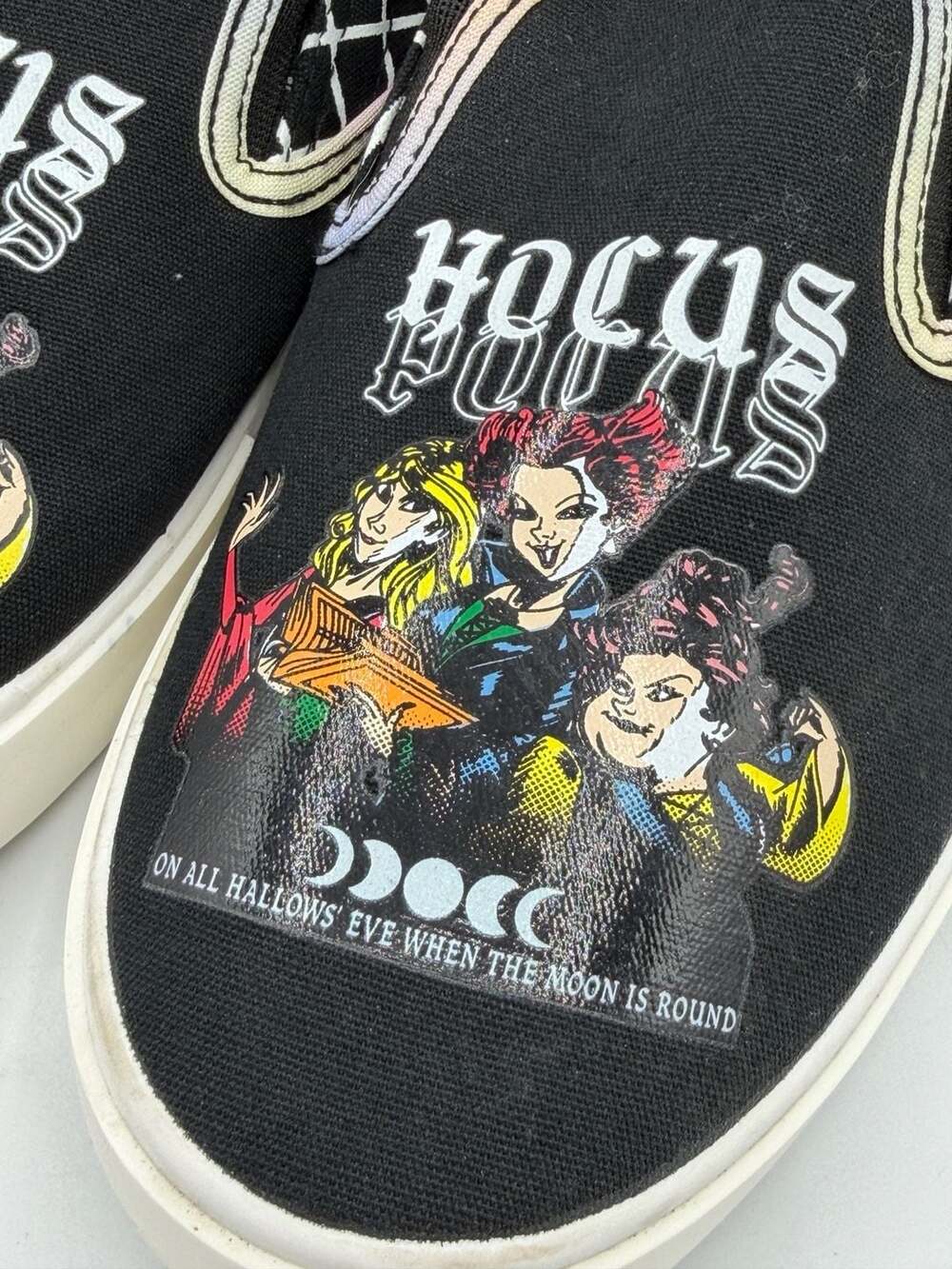 Disney Hocus Pocus Sanderson Sisters Ground Up Slip On Shoes Womens 8.5 - Picture 2 of 11